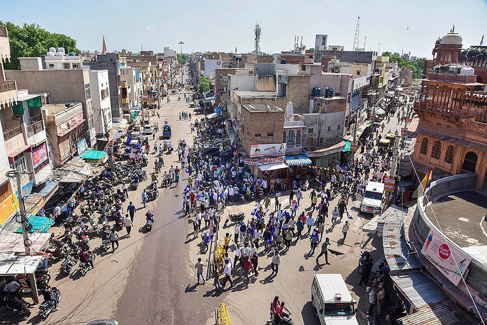 Bharat Bandh called by SC/ST organisations over reservation issue_Protest rally in Rajasthan