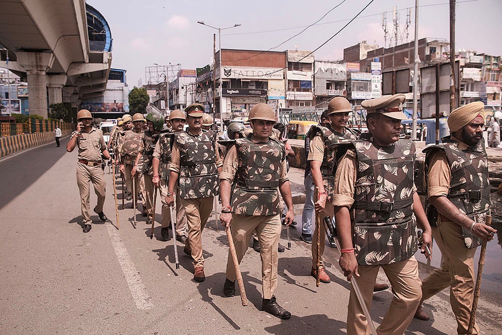 Bharat Bandh called by SC/ST organisations over reservation issue_ Security in Noida