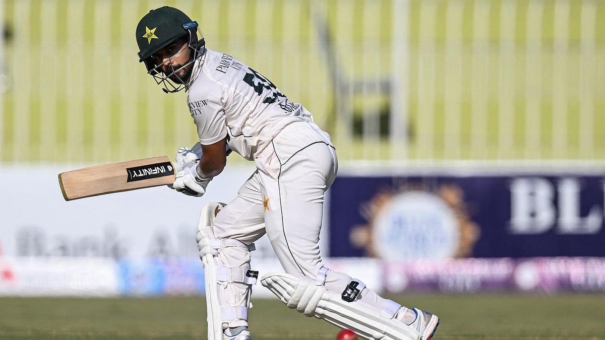 Pakistan batter Saud Shakeel.