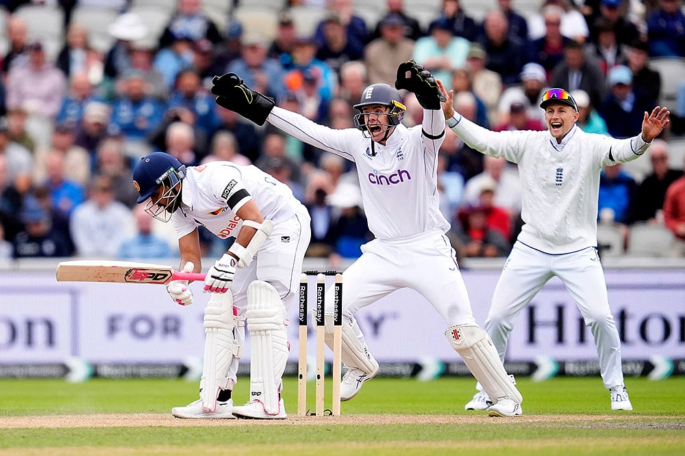 England and Sri Lanka 1st Cricket Test Day 1_Sri Lankas Dinesh Chandimal LBW by  Shoaib Bashir