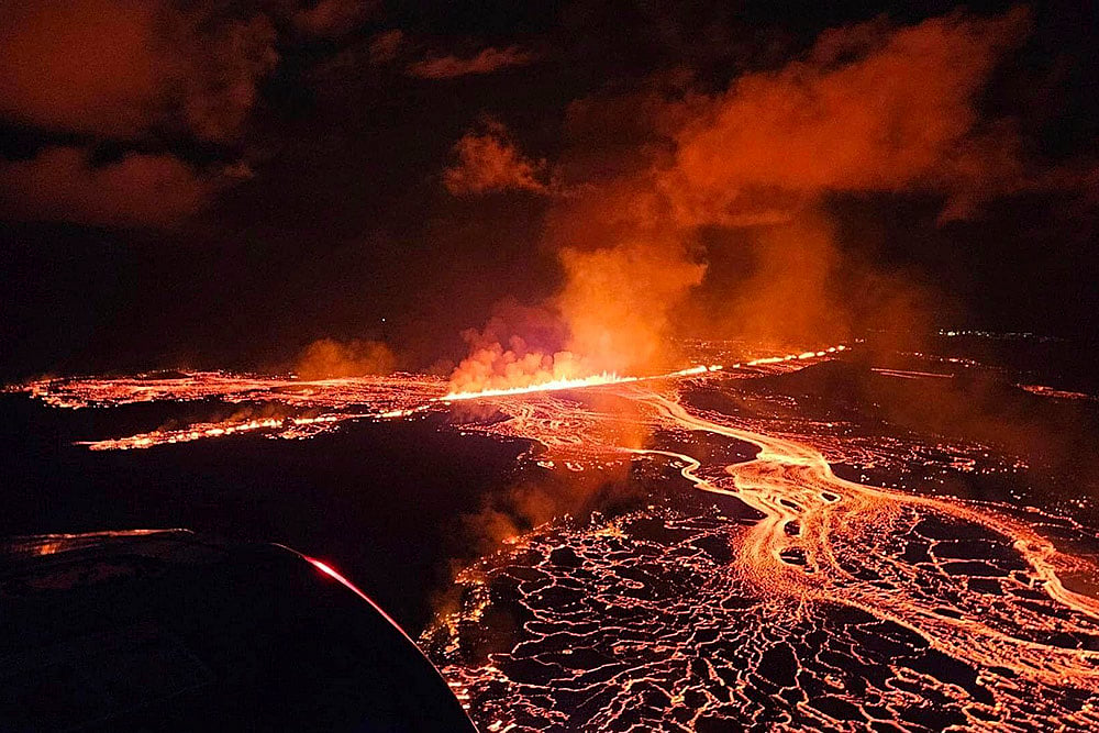 Iceland Volcano Eruption: Volcano in southwestern Iceland erupted through a new fissure