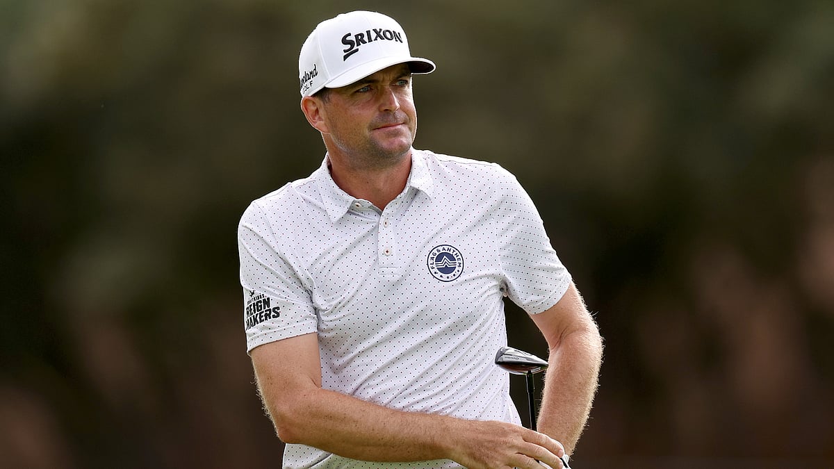 Keagan Bradley pictured during his first round at the BMW Championship