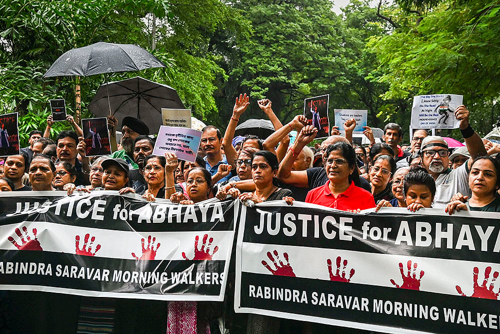Protest against Kolkata rape-murder case  in Kolkata