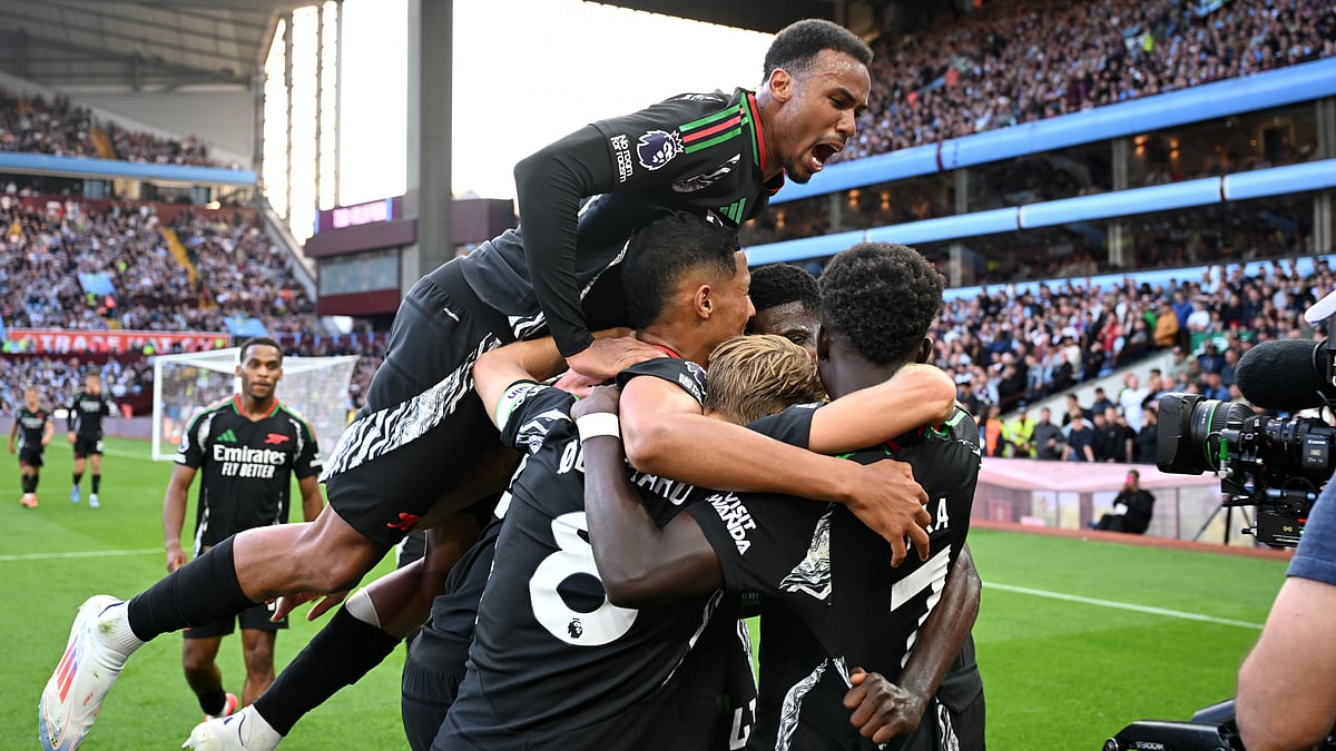 Thomas Partey struck Arsenal's second goal in their 2-0 win over Aston Villa
