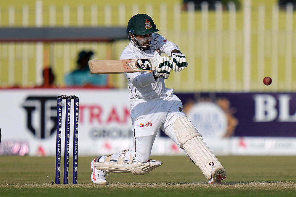 Pakistan vs Bangladesh 1st Test Day 3_Bangladeshs Litton Das bats 