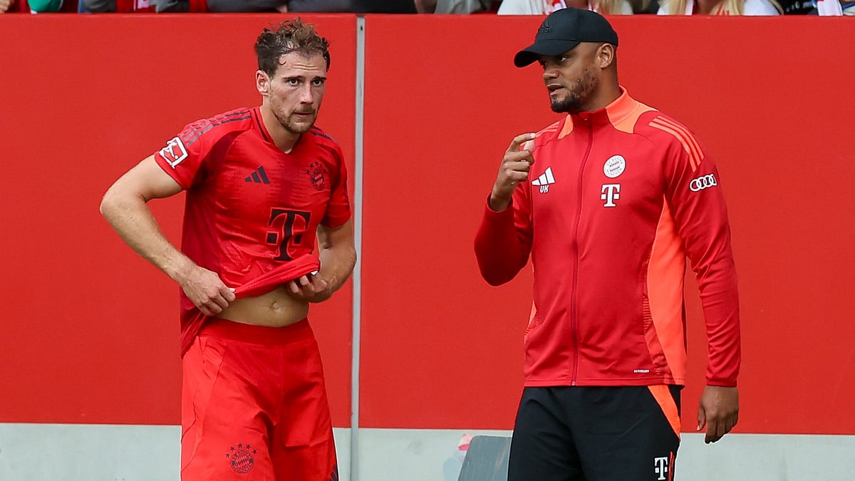 Vincent Kompany and Leon Goretzka - null