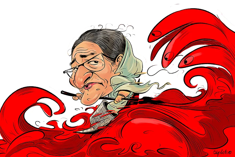 Bangladesh Protests: Flood of blood, Cartoon by Biplob Chakroborty