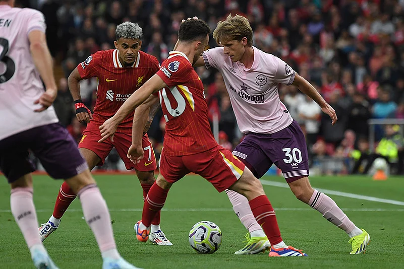 2024-25 Britain Soccer Premier League_Liverpool vs Brentford_5