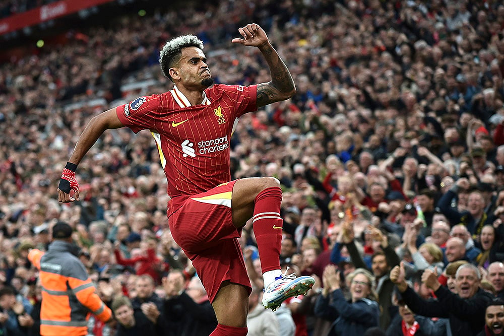 2024-25 Britain Soccer Premier League_Liverpool vs Brentford_9