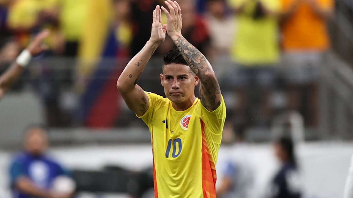 James Rodriguez in action at the Copa America