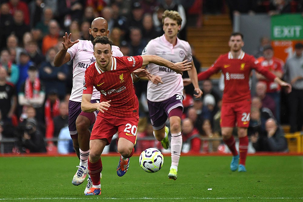 2024-25 Britain Soccer Premier League_Liverpool vs Brentford_6