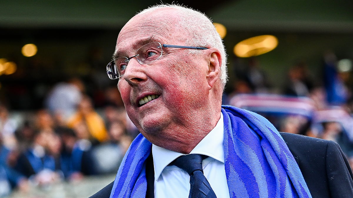 Sven-Goran Eriksson pictured at a Sampdoria game last season