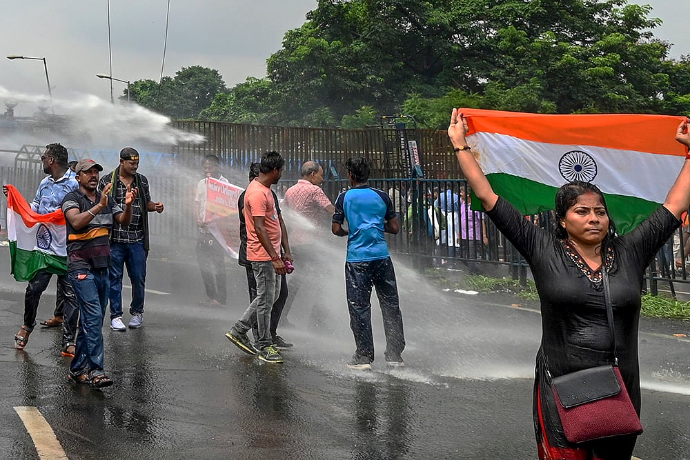 Protest against Kolkata rape-murder in Howrah
