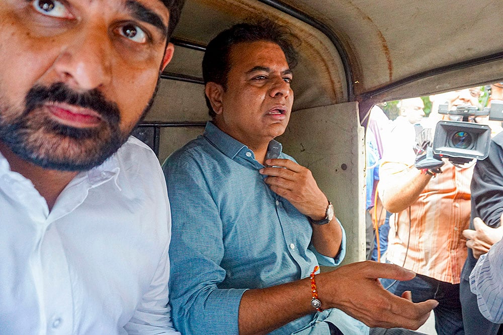 BRS leader K.T. Rama Rao at Supreme Court
