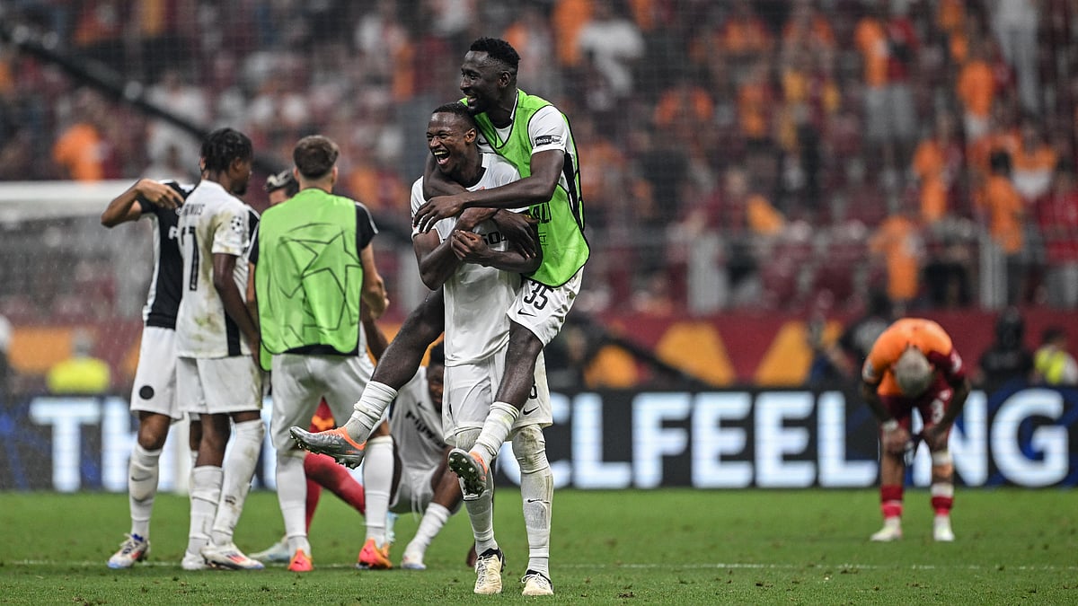 Young Boys celebrate Champions League qualification on Tuesday
