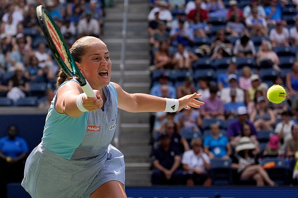 2024 US Open tennis championships Womens Singles_Naomi Osaka vs Jelena Ostapenko_3