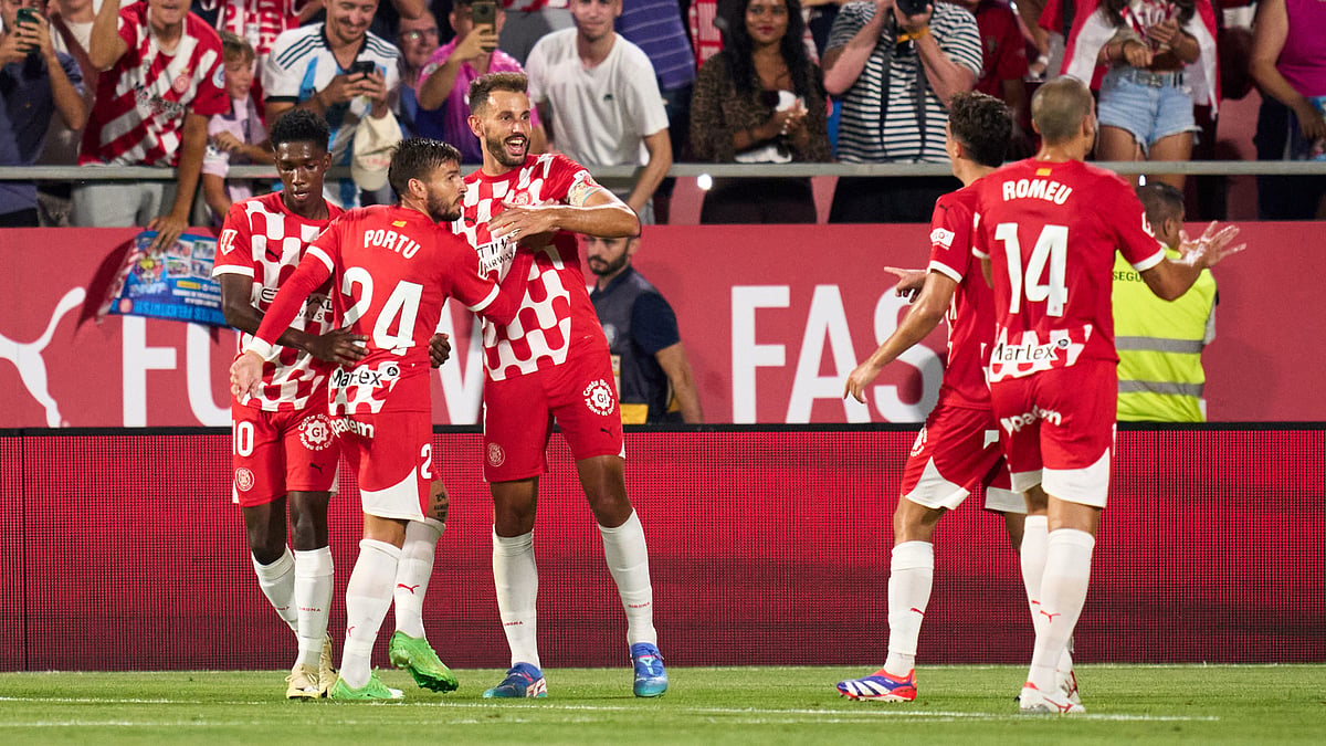 Christian Stuani scored Girona's final goal in their 4-0 win over Osasuna.