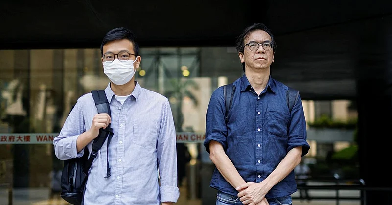 The two journalists held the top positions at the shuttered news outlet of Stand News |