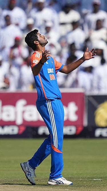 Indian bowler Washington Sundar