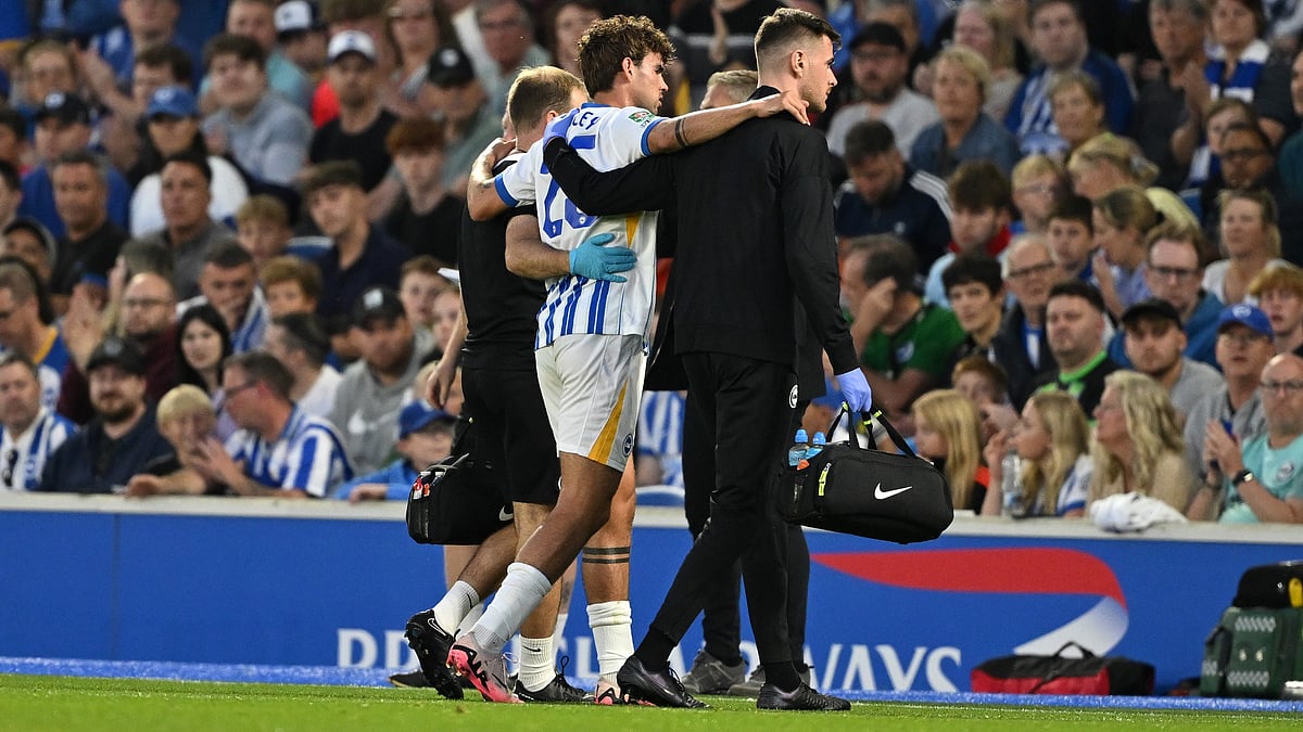 Matt O'Riley is forced off after injury on his debut against Crawley