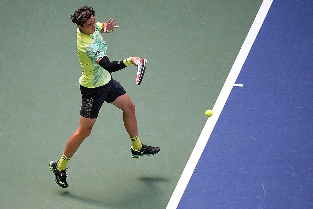 2024 US Open tennis championships Frances Tiafoe vs Alexander Shevchenko_2