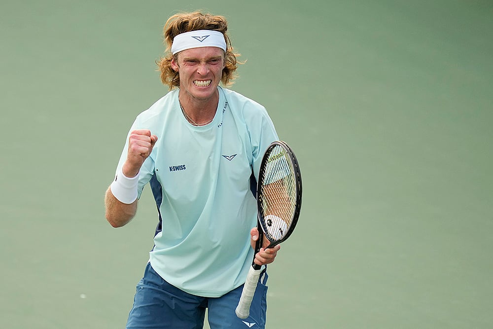 2024 US Open tennis championships Andrey Rublev vs Arthur Rinderknech_1