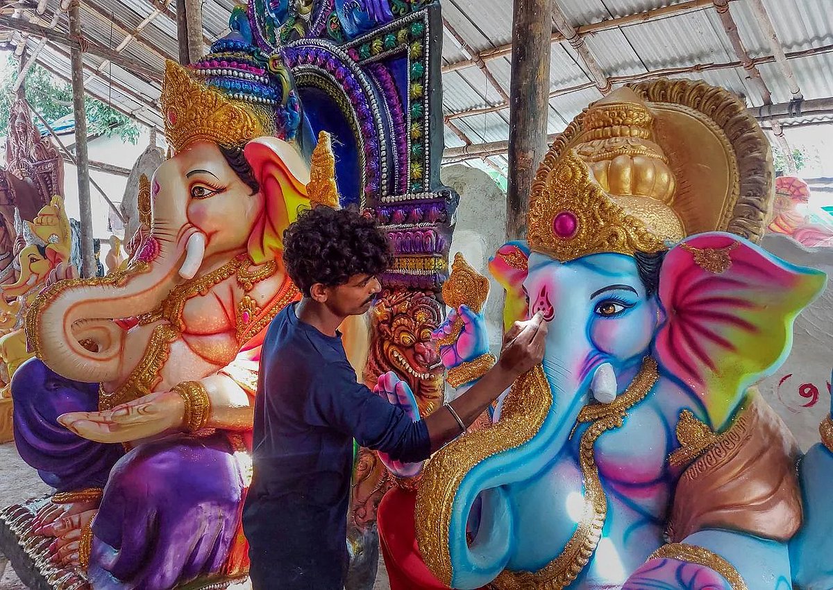 Ganesha Idol Making