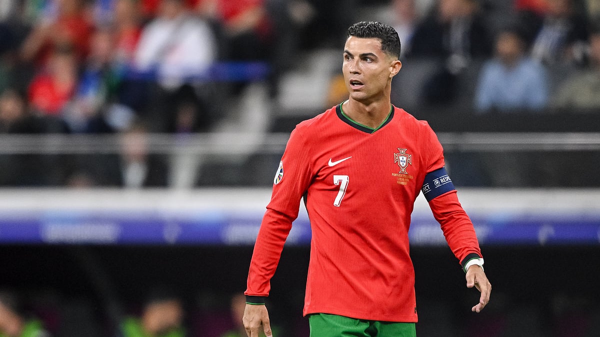 Cristiano Ronaldo in action at Euro 2024 - null