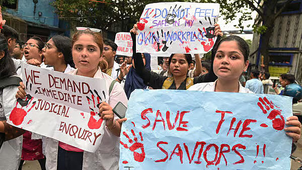 Protest in Kolkata seeking justice on RG Kar incident - PTI