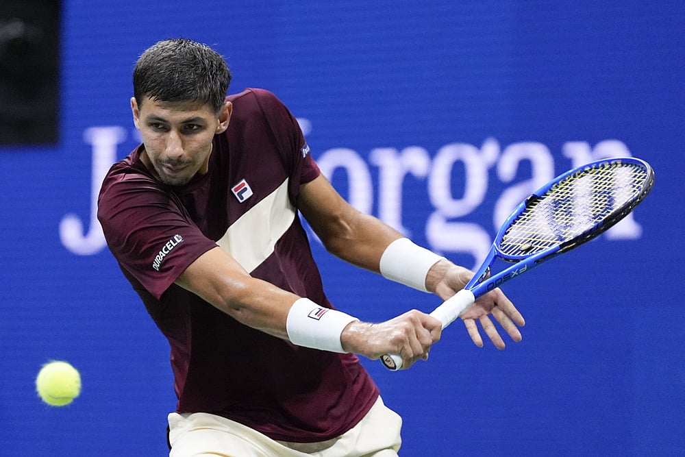 US Open tennis championships 2024 Alexei Popyrin vs Novak Djokovic_5