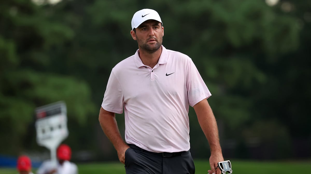 Scottie Scheffler leads the Tour Championship by four shots after the second day