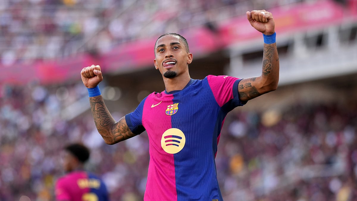 Raphinha scored a hat-trick for Barcelona in their 7-0 win over Real Valladolid.