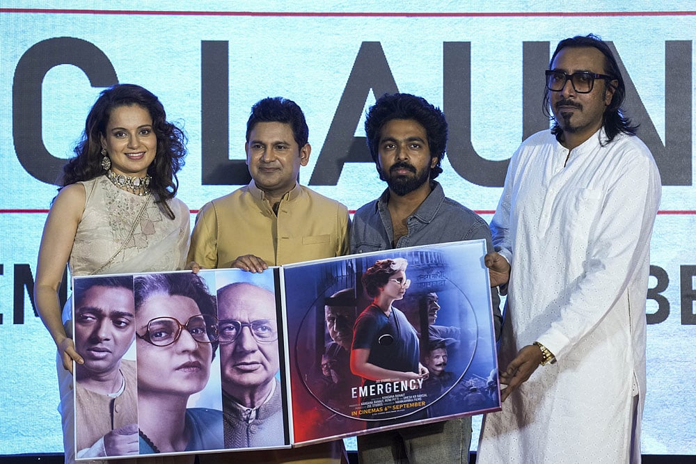Music launch of the film Emergency in New Delhi