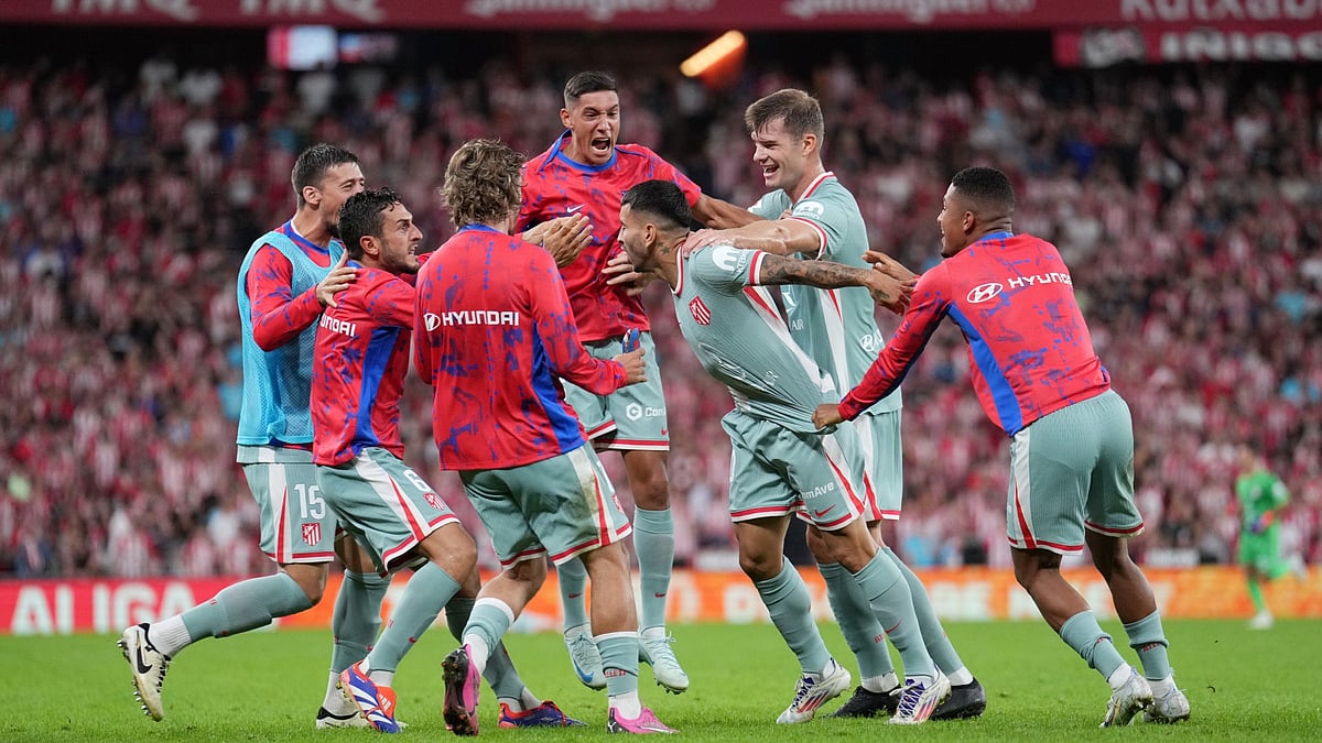 Correa celebrates his goal
