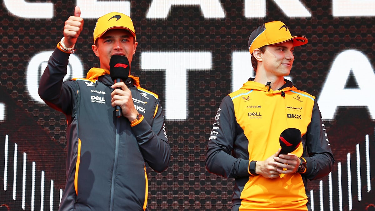 McLaren's Lando Norris and Oscar Piastri.