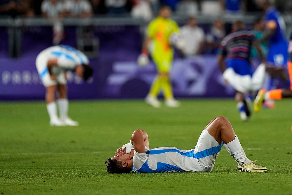 2024 Paris Olympics Day 7 Photo Gallery_Soccer between Argentina and France