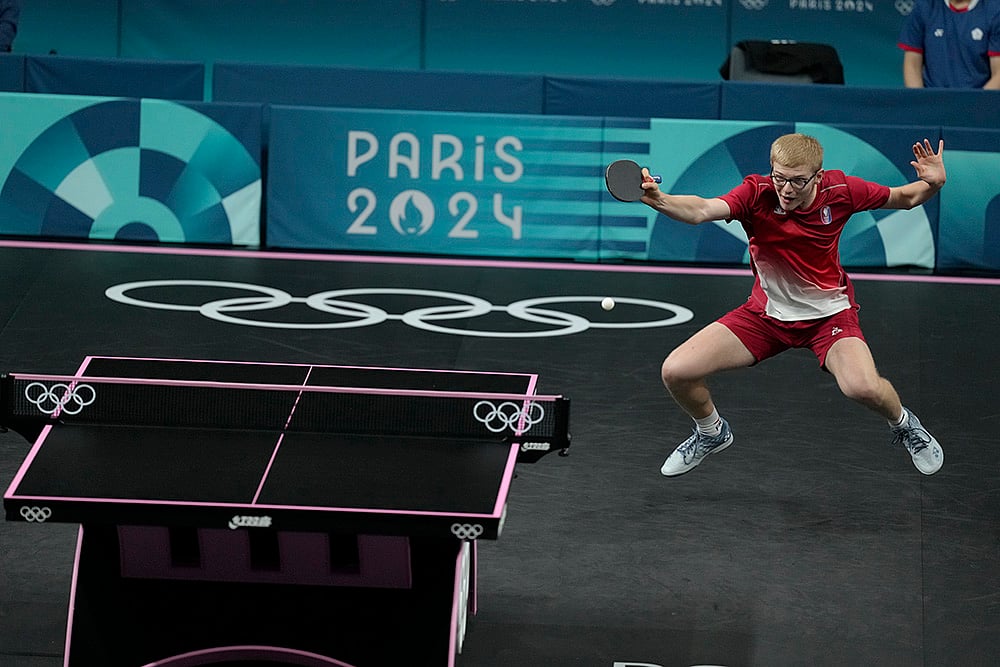 2024 Paris Summer Olympics Day 6 Photo Gallery_Mens singles table tennis quarterfinal