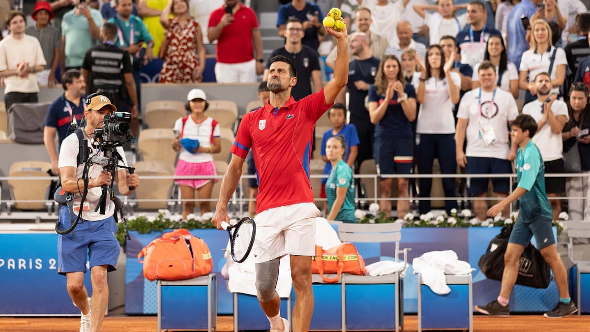 Team Serbia's Novak Djokovic.