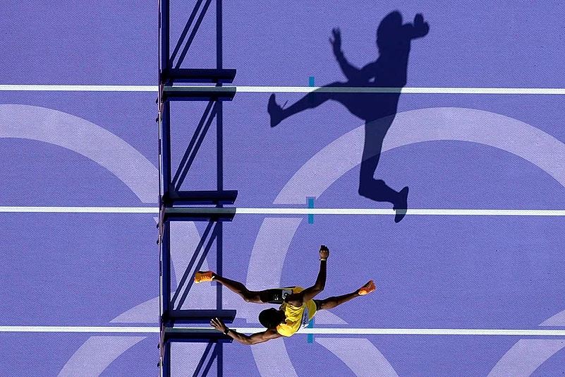 2024 Paris Summer Olympics Day 10 Photo Gallery_mens 400-meter hurdles heat