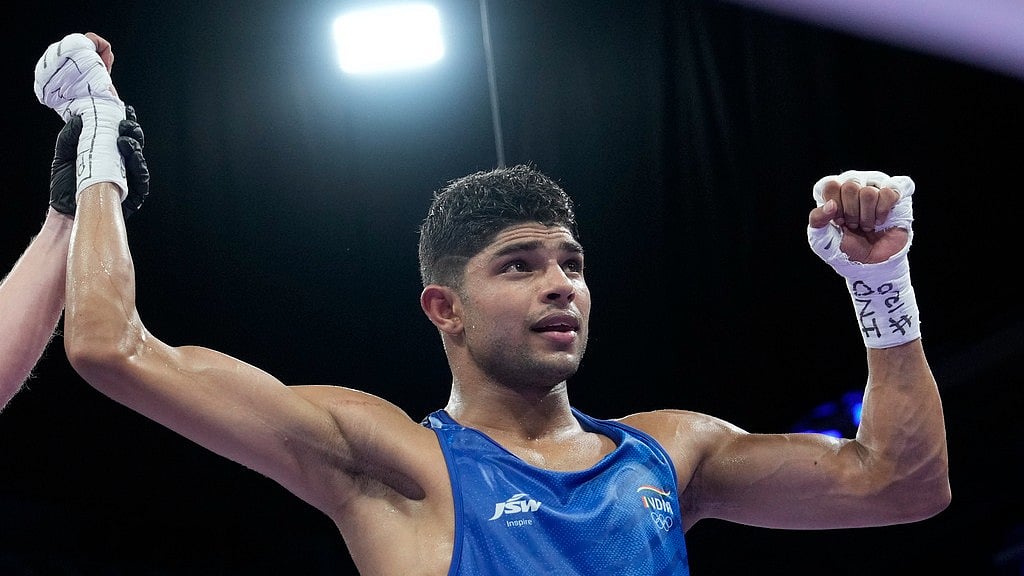 AP/Ariana Cubillos : Indian boxer Nishant Dev.