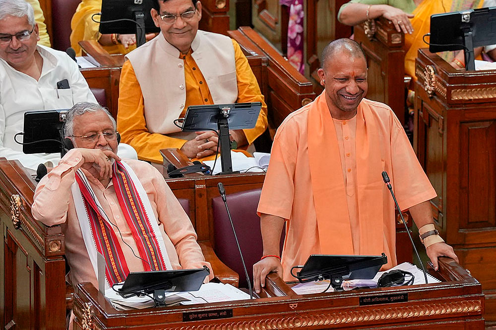 UP CM Yogi Adityanath during Assembly Monsoon session