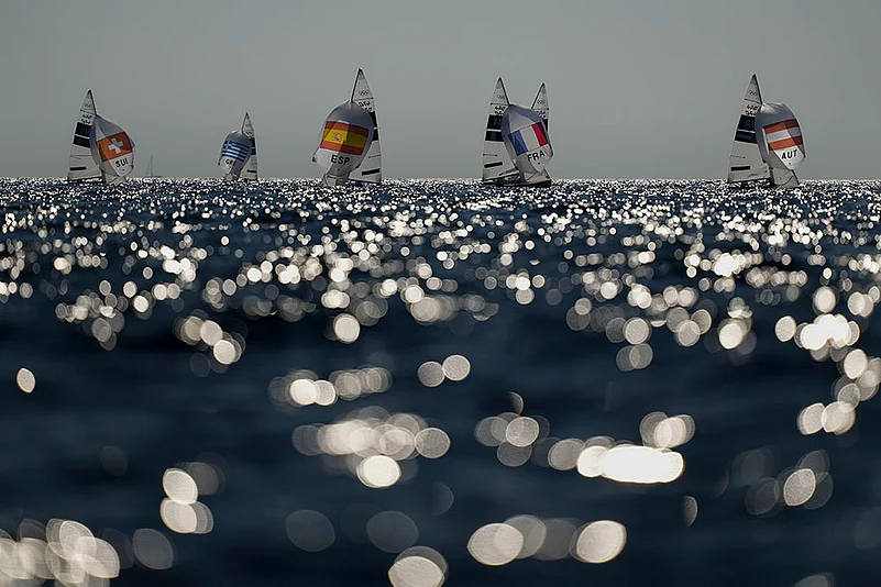 2024 Paris Summer Olympics Day 10 Photo Gallery_470 mixed dinghy class race
