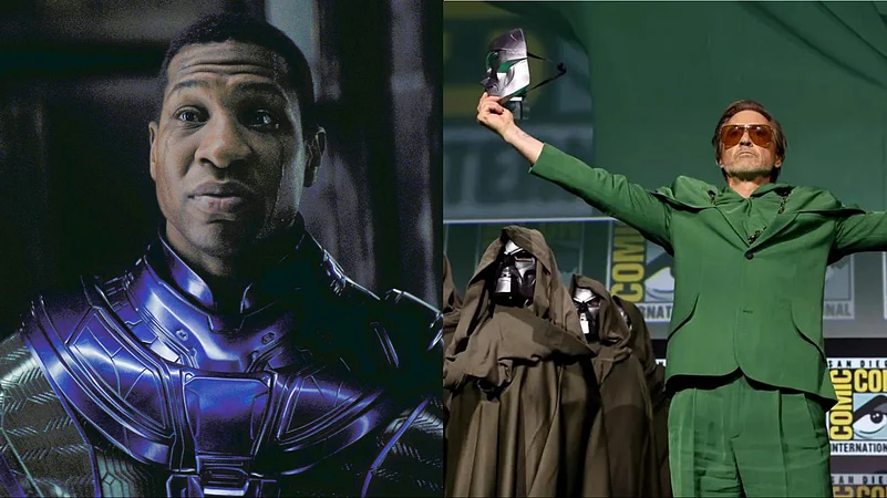 Jonathan Majors as Kang, Robert Downey Jr. as Dr Doom