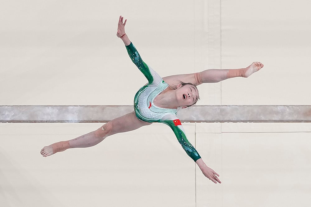 2024 Paris Olympics Day 10 Photo Gallery_ womens artistic gymnastics individual balance beam finals