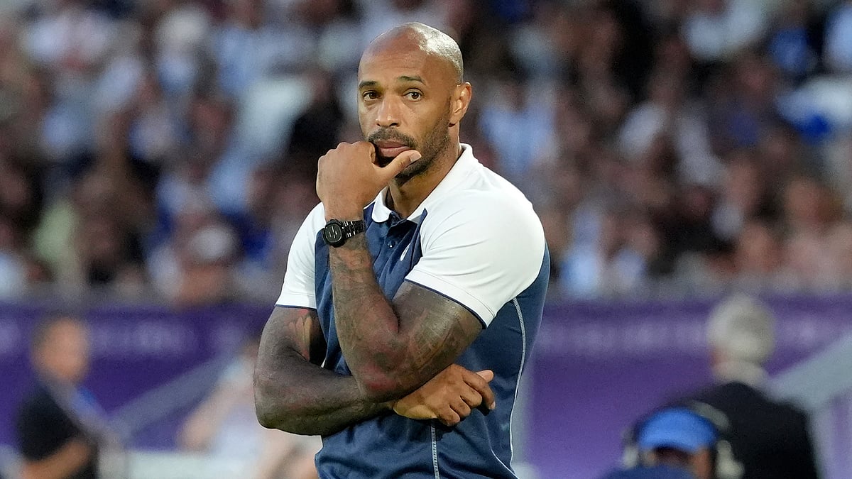Thierry Henry was left unhappy following France's quarter-final win over Argentina