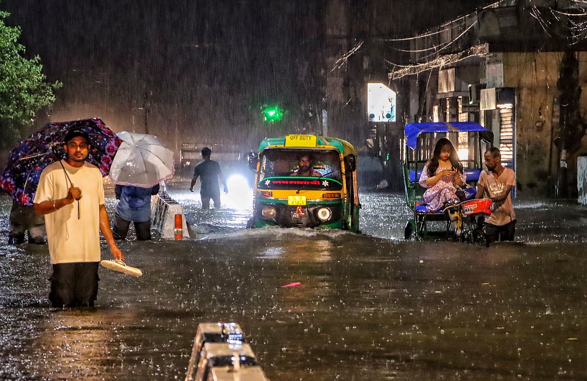 Delhi flood waterlogging