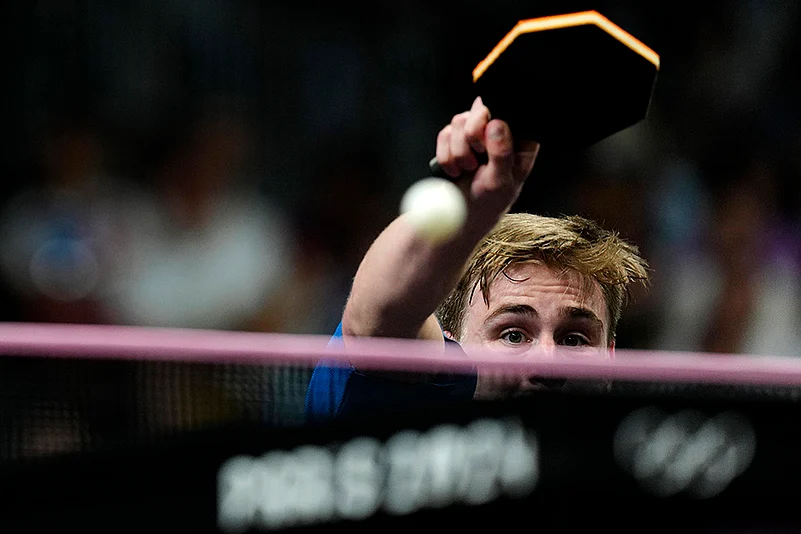 2024 Paris Olympics Day 7 Photo Gallery_table tennis mens singles semifinal