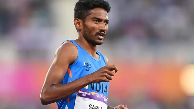 Photo: File : Avinash Sable had finished 11th in the 3000m steeplechase final at the Paris Olympics. 