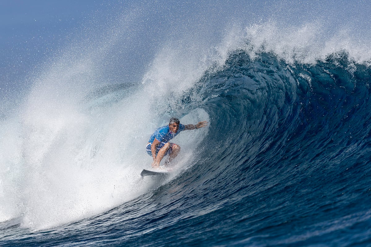 Kauli Vaast Surfing Paris Olympics Games 2024 AP Photo