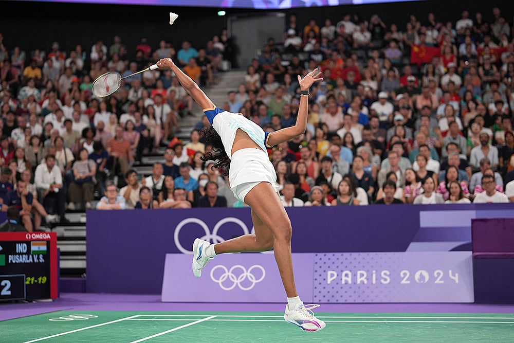 2024 Paris Summer Olympics Womens Singles badminton PV Sindhu Vs He Bing Jiao_7